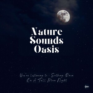 Soothing Rain On A Full Moon Night | Nature Sounds For Sleep, Meditation, Relaxation, Studying Or Focus | Sleep Music, Sleeping Sounds, Zen, Rain, Música Relajante Para Dormir